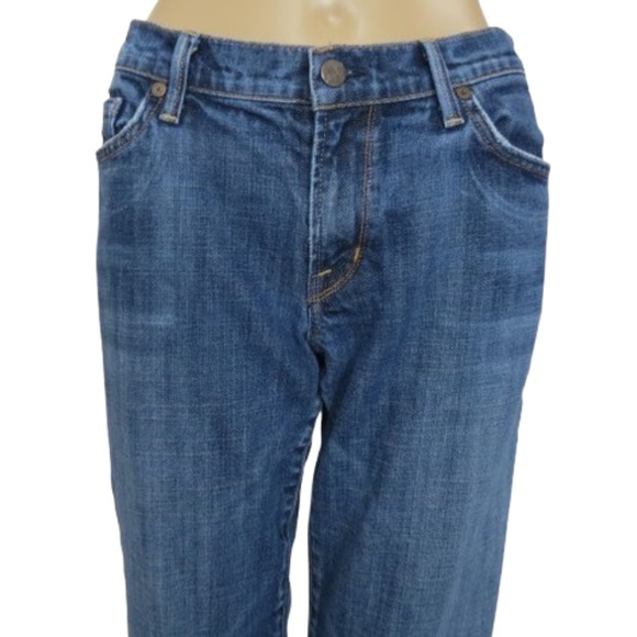Citizens Of Humanity Cropped Blue Jeans - Picture 3 of 8